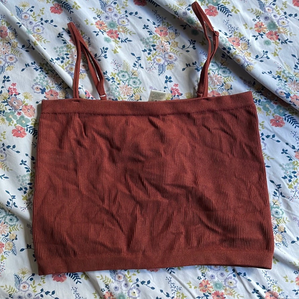 Bozzolo / crop top / tank top / S/M / Brand new / maroon